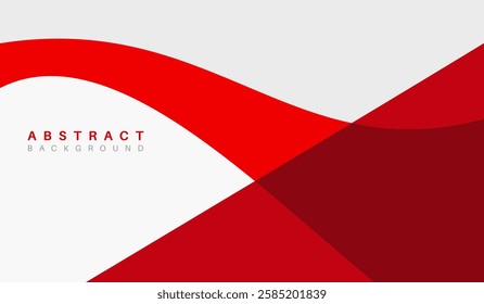 Abstract red background with geometric shapes