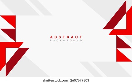 Abstract red background with geometric shapes