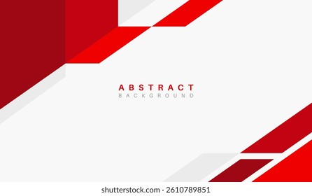 Abstract red background with geometric shapes