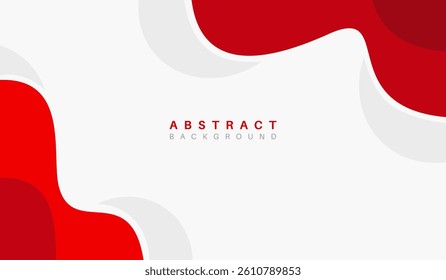 Abstract red background with geometric shapes