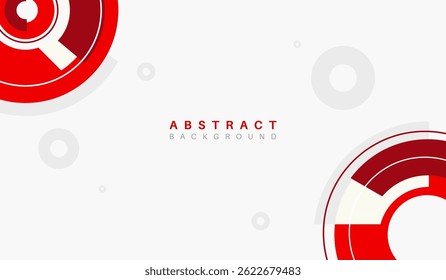 Fondo rojo Abstractas con Formas geométricas