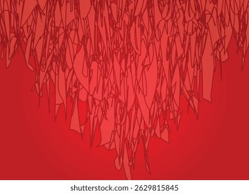 Fondo rojo Abstractas con Formas geométricas. Ilustración vectorial en estilo plano. Elemento de diseño para cartel, tarjeta, Anuncio, volante.