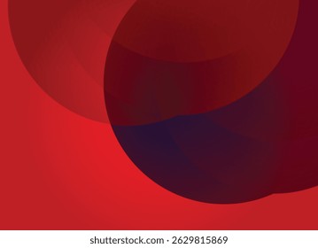 Abstract red background with geometric shapes. Vector illustration in flat style. Design element for poster, card, banner, flyer.