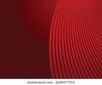 Fundo vermelho abstrato com formas geométricas. Ilustração vetorial em estilo plano. Elemento de design para cartaz, cartão, banner, folheto.