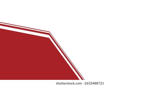 abstract red background with geometric shapes. copyspace area. suitable for business cards and banner background.
