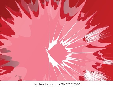 Fundo vermelho abstrato. Formas geométricas e padrão de linhas. Linhas de gradiente modernas. Design gráfico de tecnologia futurista. Terno para negócios, cabeçalho, capa, papel de parede, site, folheto