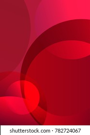Abstract red background with geometric shapes