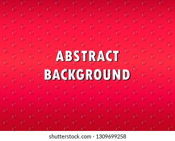 Abstract red background with glass transparent balls. Modern banner or poster design. You can use for ad, poster, web, artwork, page, cover report. eps10 - Vector