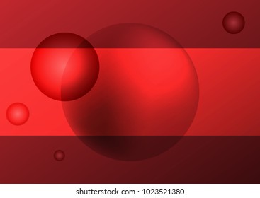 Abstract red background with glow and overlay. Vector illustration.