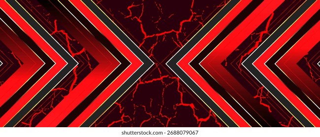 Abstract red background with glowing curve lines. Modern shiny red gradient geometric circle lines pattern. Futuristic concept. Suit for banner, brochure, poster, presentation, cover, website