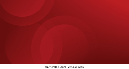 Abstrakter roter Hintergrund mit leuchtenden Kurvenlinien. Modernes Muster von geometrischen Kreislinien mit glänzendem rotem Farbverlauf. Futuristisches Konzept. Anzug für Banner, Broschüre,