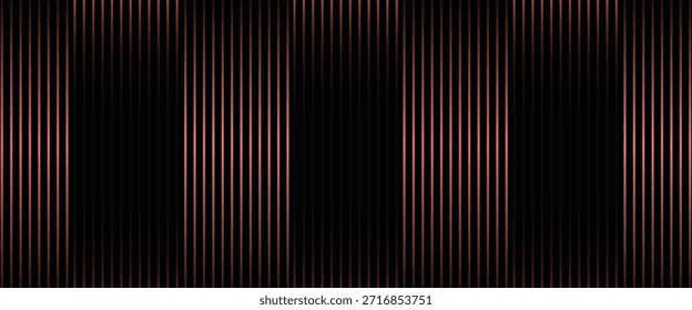 Fondo rojo abstracto con líneas de curva brillantes. patrón de líneas de círculo geométrico degradado rojo brillante moderno. concepto futurista.