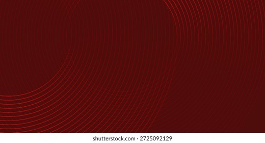 Abstract red background with glowing curve lines. vector illustration