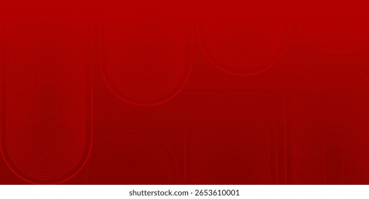 Abstract red background with glowing geometric lines. Modern shiny red gradient diagonal rounded lines good simple