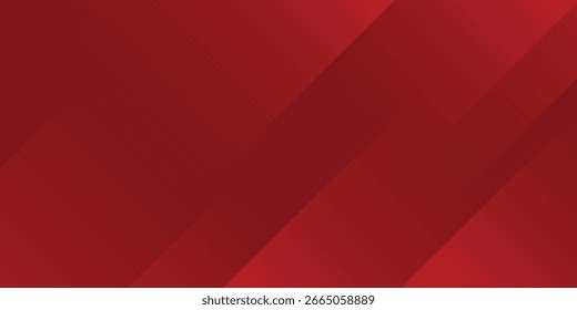 Abstract red background with glowing geometric lines. Modern red gradient square shape design. Eps 10