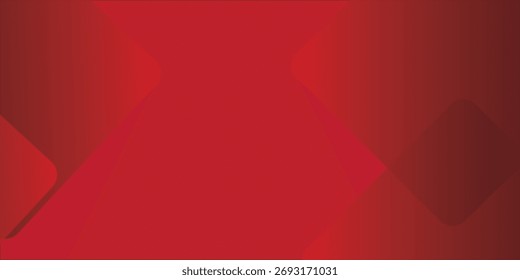 Abstract red background with glowing geometric lines. Modern red gradient square shape design. Futuristic technology concept. Suit for brochure, corporate, website, poster, banner, cover.