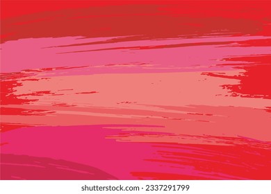 Abstract red background with gradient brush stroke effect. Best template illustration.