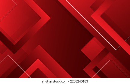 Abstract red background gradient geometric shapes. Vector illustration