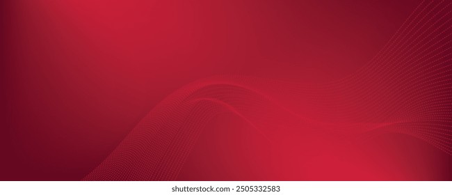 Abstract red background. Gradient vector banner.	