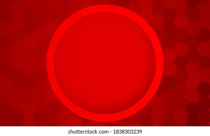 abstract red background with hexagon texture, abstract creative overlap digital background, modern landing page concept vector.