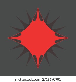 Abstractas fondo rojo con un patrón de llama caliente y el diseño de la hoja de arce de otoño que crea una Ilustración vectorial creativa para el arte estacional..