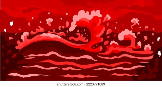 Abstract red background ilustration Vector