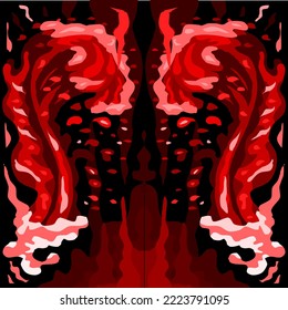 Abstract red background ilustration Vector