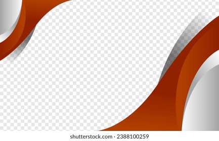 Abstract red background isolated on transparent. vector