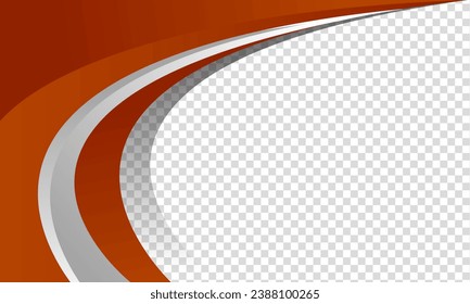 Abstract red background isolated on transparent. vector