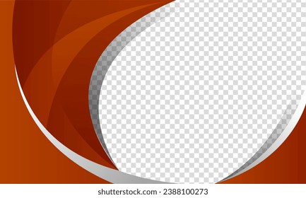Abstract red background isolated on transparent. vector