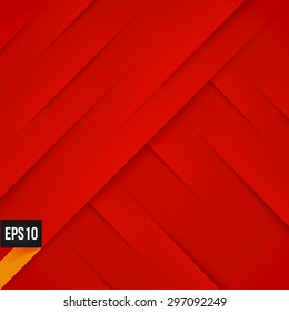 Abstract red background with lights and shadows.