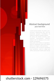 Abstract red background with lines