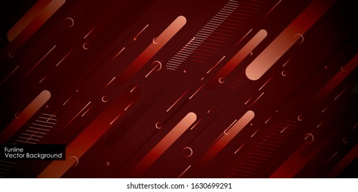 Abstract Red Background with Lines