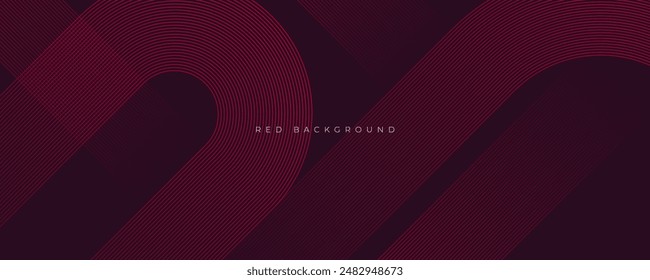 Abstract red background. Lines decorative shape texture design vector.
