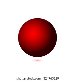 Abstract red background. Logo design. White background. Hotbox 