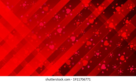 Abstract red background with love design