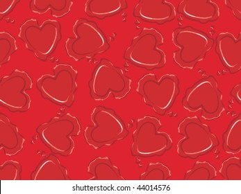 abstract red background with maroon romantic heart