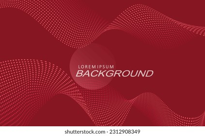 Abstract red background, minimal light smooth wave patterns with gradient