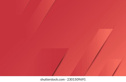 abstract red background  with modern corporate technology concept presentation or banner design , web, page, greeting, card, background. Vector illustration with line stripes texture elements