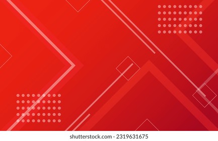 abstract red background  with modern corporate technology concept presentation or banner design , web, page, greeting, card, background. Vector illustration with line stripes texture elements
