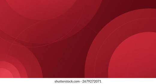 Fundo vermelho abstrato com formas dinâmicas modernas. Design simples para banner, cartaz, convite, cartão, apresentação. Design moderno. Vetor EPS 10