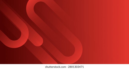 Abstract red background with modern geometric shapes and creative vector illustration design.