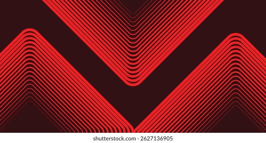 abstract red background. Modern line stripes curve abstract presentation background. Luxury paper cut background. Abstract decoration, golden pattern, halftone gradients.