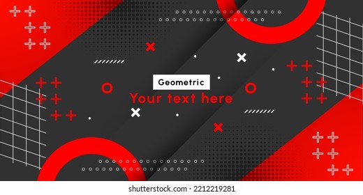 Resumen de fondo rojo con estilo moderno y color de gradiente vibrante
