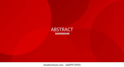 Abstract red background with overlapping circles. Valid for gift cards, Posters on the wall poster templates
