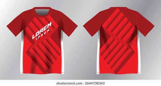 abstract red background pattern for sport jersey design mockup