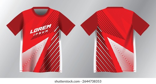 abstract red background pattern for sport jersey design mockup