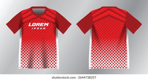 abstract red background pattern for sport jersey design mockup