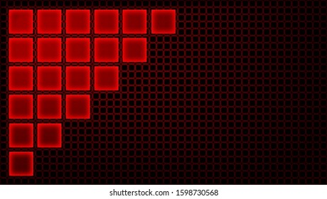 Abstract red background with place for text. Vector illustration.