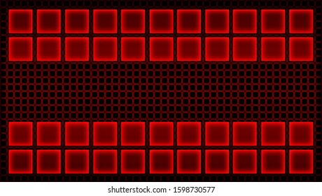 Abstract red background with place for text. Vector illustration.